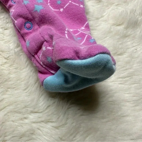 Pekkle Footed Onesie Pajamas Pink, Blue,  & White Crown Size 3 Months - Picture 3 of 16